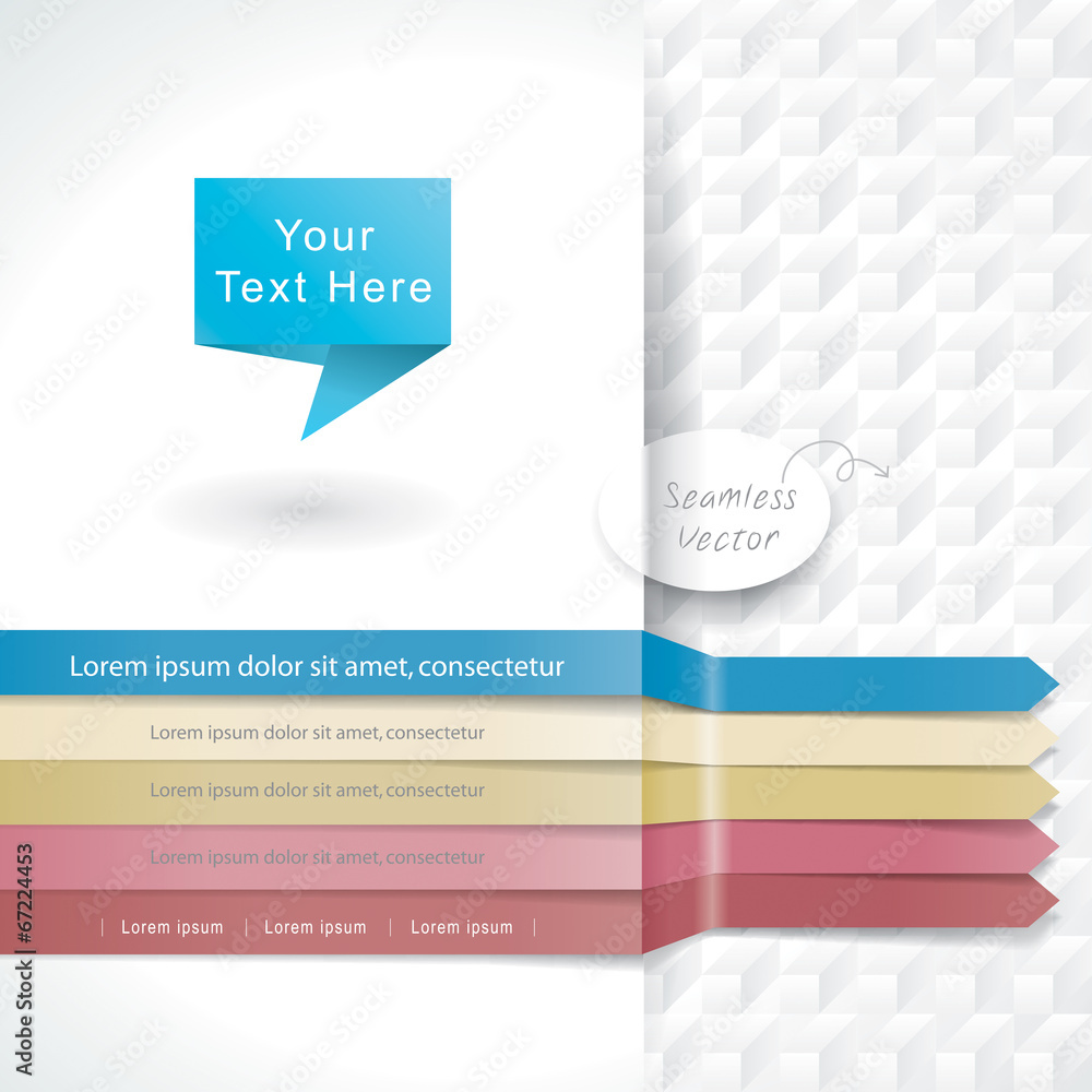 Aufkleber design template with white seamless background.
