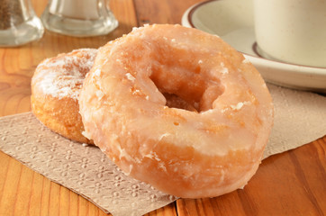Donuts and coffee