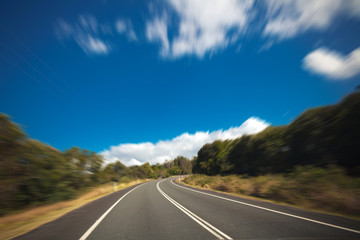 Naklejka premium Australian mountain highway
