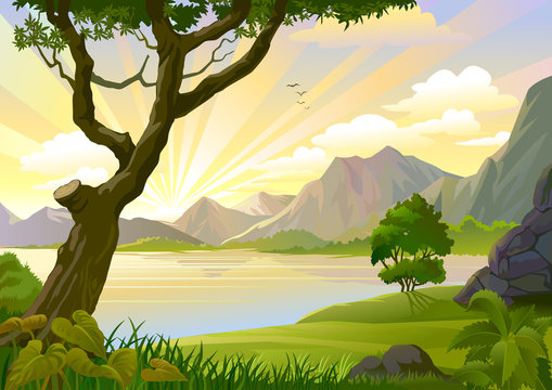 Sunrise in Amazon