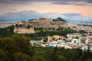 Möbelaufkleber Acropolis as seen from Filopappou Hill, Athens. © milangonda