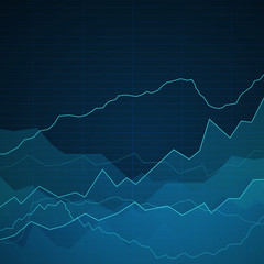 Vector Illustration of an Abstract Background with Graphs