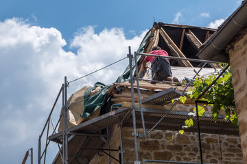 Travaux de rénovation toiture