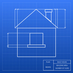 Blueprint of a house design