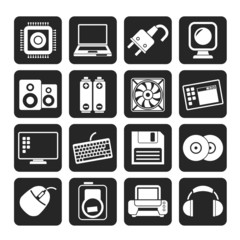Silhouette Computer Items and Accessories icons