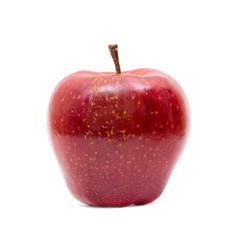 Red apple on white background