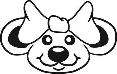 Süßes kleines Maus Frau Mädchen Girl