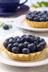 Tartlets with blueberries