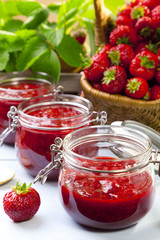 Home made strawberry jam.