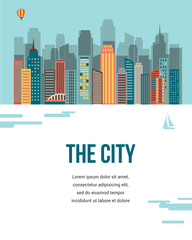 City - vector background