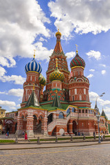 Fototapeta na wymiar St. Basil's Cathedral on Red Square in Moscow, Russia.