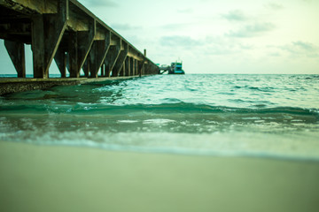 The beautiful seascape under the sunshine time