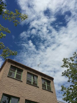 Building and blue sky