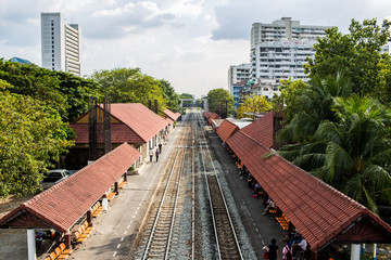 Fototapeta premium Trains, one type of transportation in Thailand