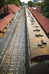 Fototapeta premium Trains, one type of transportation in Thailand