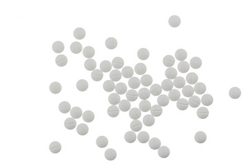 Weiße Tabletten