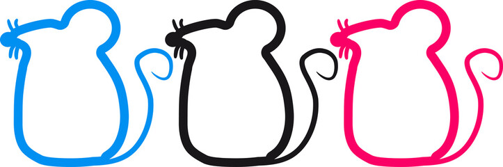 3 Party Mäuse Design