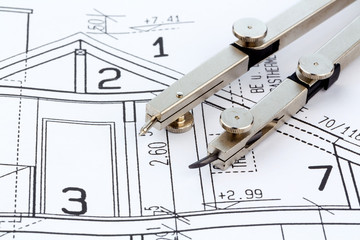 Bauplan für ein Haus