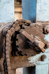 altes verrostetes Zahnrad DDR Industrie