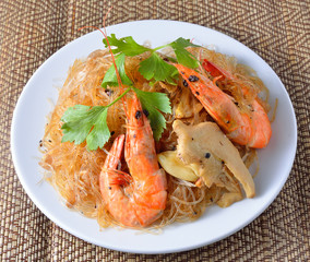 Shrimp vermicelli Thai food