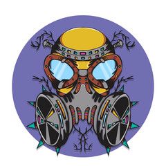 Crazy gas mask bio hazard monster