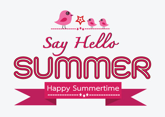Summer concept  idea design card