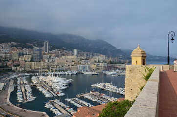 Port de Monaco vue du palais