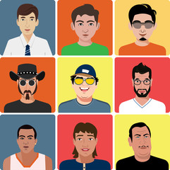 Vector men's avatar