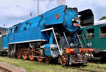 Fototapeta na wymiar Steam locomotive