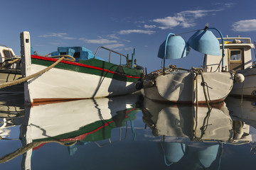 Bateaux de pêche ancien