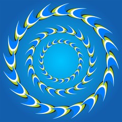 optical illusion circle tails