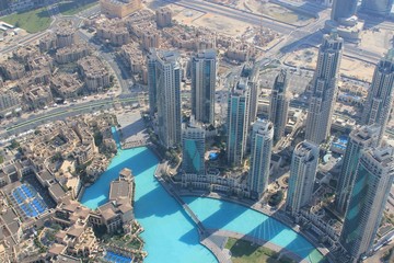 Obraz premium View from the Burg Khalifa, Dubai