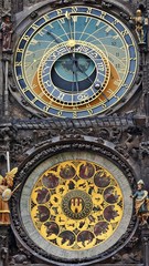 Fototapeta na wymiar Astronomical clock on the town hall. Prague, Czech Republic