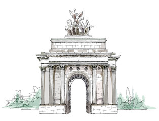 Sketch collection, Triumph Arch in London