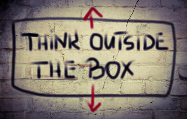 Think Outside The Box Concept