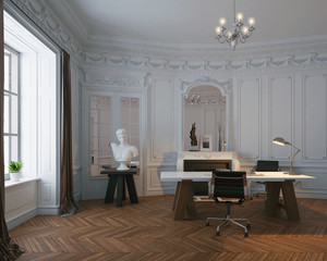 Büro in Altbauwohnung