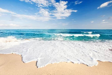 Fototapeten Wellen am Strand von Sardinien © Jenny Sturm