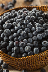 Fresh Organic Raw Blueberries