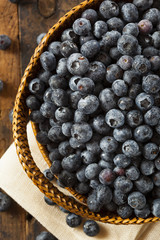 Fresh Organic Raw Blueberries