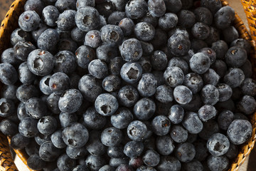 Fresh Organic Raw Blueberries