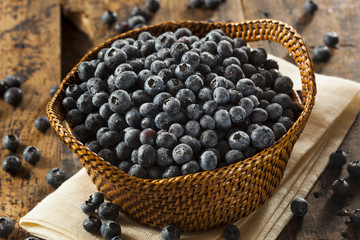 Fresh Organic Raw Blueberries