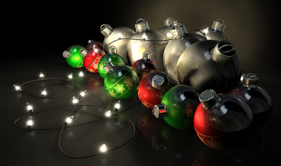 Ornate Christmas Decorations And Lights