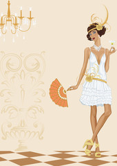 Woman in style of the twenties
