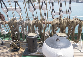 rigging on a ship