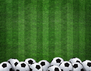 Soccer football field stadium grass line ball background texture