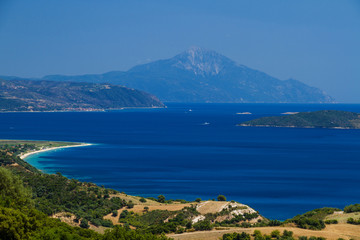 Athon island and greek beaches