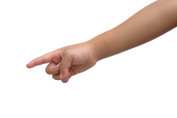Kid hand  point