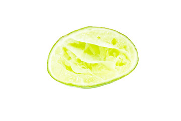 Naklejka na ściany i meble Fresh lime isolated on white