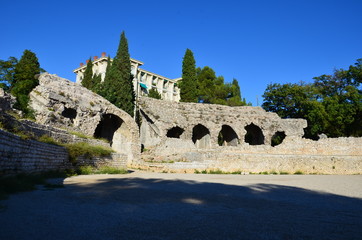 Fototapeta na wymiar Thermes romains de Cimiez, Nice 