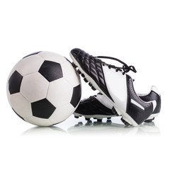 Soccer ball and soccer shoes © Naypong Studio